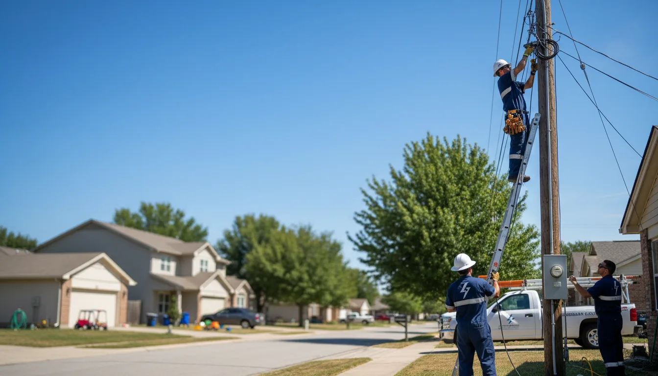 Residential electrician providing installation services in Hillsboro, OH